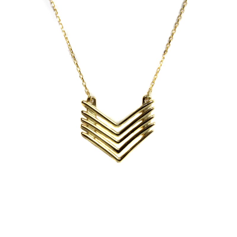 Golden Quad Arrow Necklace - Allyanna GiftsJEWELRY