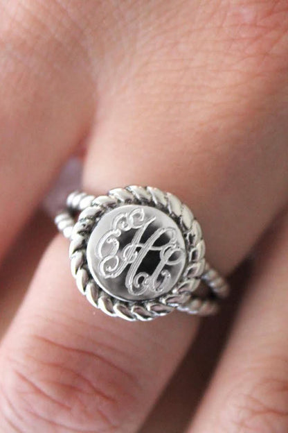 Grace Rope Ring - Allyanna GiftsMONOGRAM + ENGRAVING