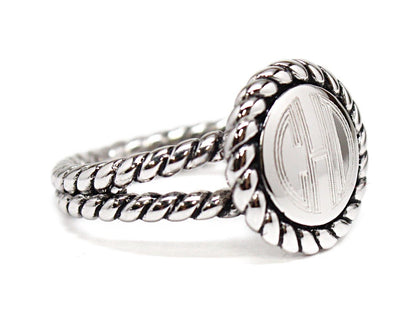 Grace Rope Ring - Allyanna GiftsMONOGRAM + ENGRAVING
