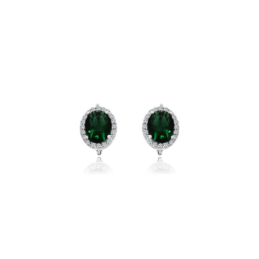 Green CZ Earring - Allyanna Gifts