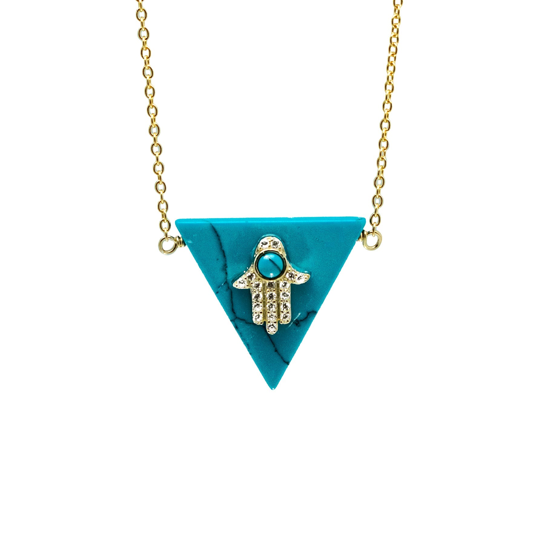 Hamsa Hand Pendant Necklace - Allyanna Gifts