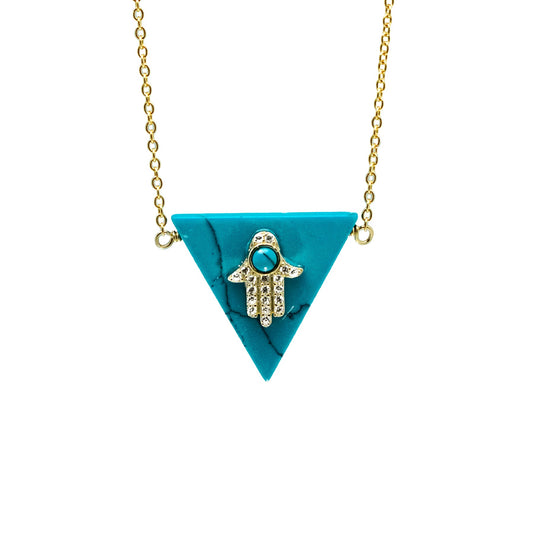 Hamsa Hand Pendant Necklace - Allyanna Gifts