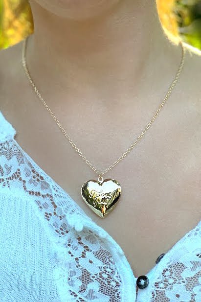 "I Love You" Photo Necklace - Allyanna GiftsNECKLACE