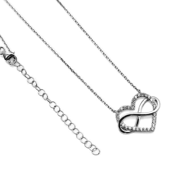 Infinity Heart CZ Necklace - Allyanna GiftsNECKLACE