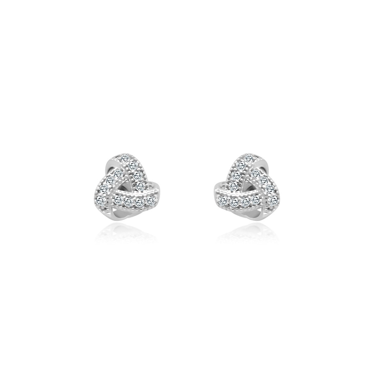 Knotted Triangle Studs - Allyanna GiftsEARRINGS