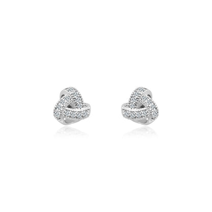 Knotted Triangle Studs - Allyanna GiftsEARRINGS