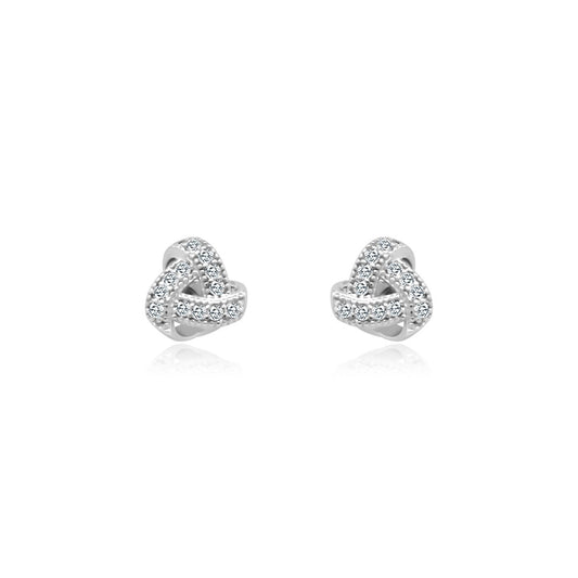 Knotted Triangle Studs - Allyanna GiftsEARRINGS