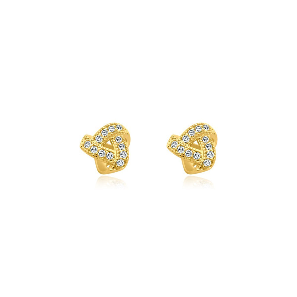 Knotted Triangle Studs - Allyanna GiftsEARRINGS