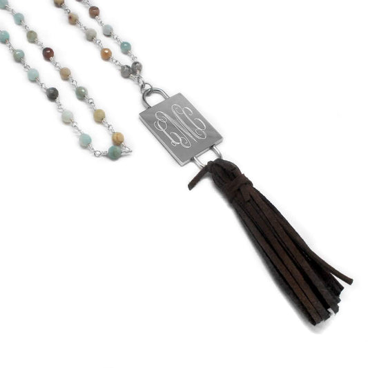Lauren Beaded Tassel Necklace - Allyanna GiftsNECKLACE