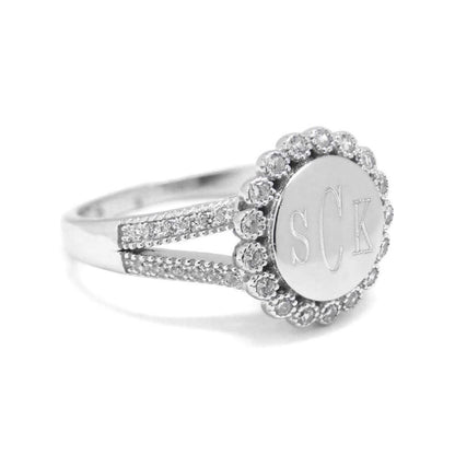 Layra Monogrammed Ring - Allyanna GiftsMONOGRAM + ENGRAVING