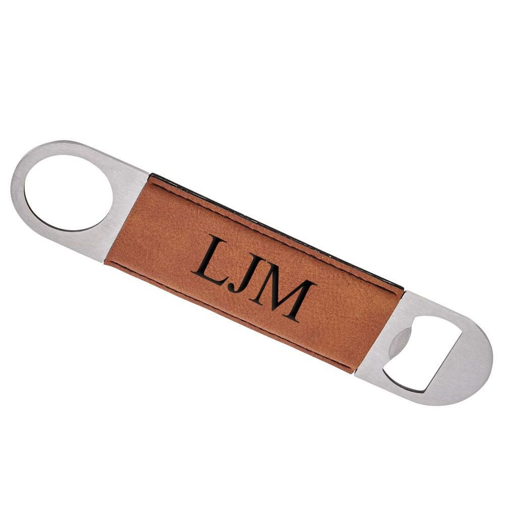 Leatherette Opener (Caramel or Grey) - Allyanna Gifts