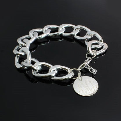 Link N' Love Chain Charm Bracelet - Allyanna GiftsMONOGRAM + ENGRAVING