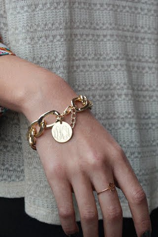 Link N' Love Chain Charm Bracelet - Allyanna GiftsMONOGRAM + ENGRAVING