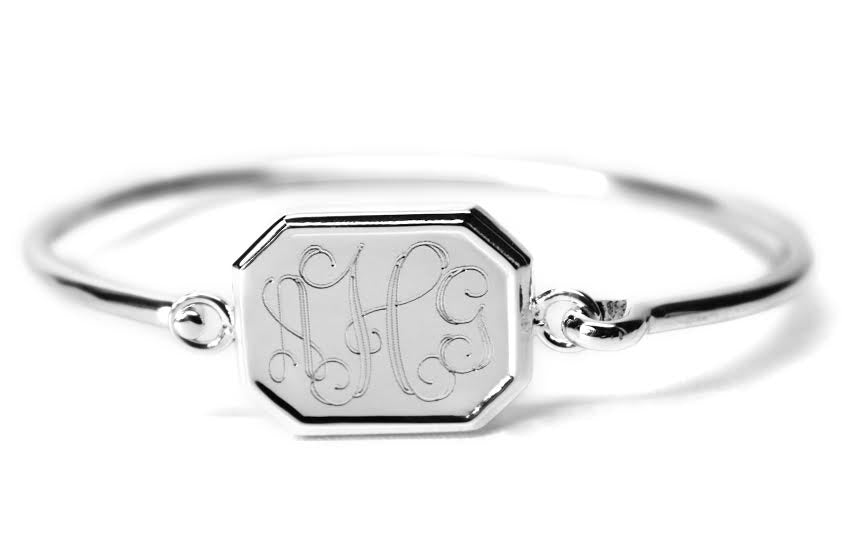 Lovely Octagon Bracelet - Allyanna GiftsMONOGRAM + ENGRAVING