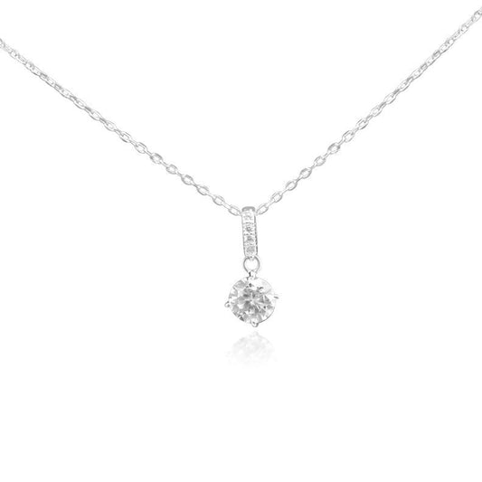 Lucy Sterling Silver CZ Necklace - Allyanna Gifts