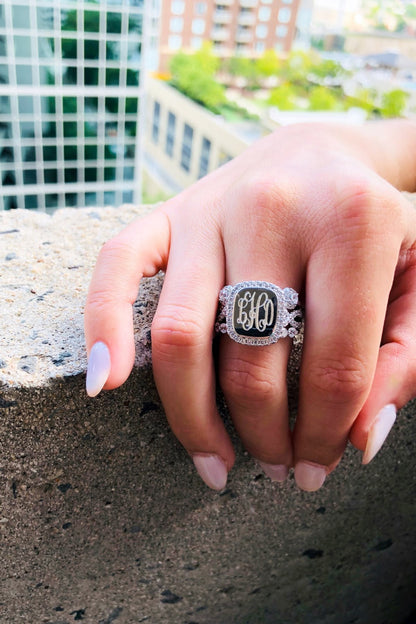 Luna Ring - Allyanna GiftsMONOGRAM + ENGRAVING