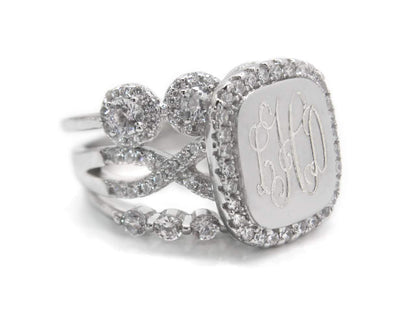 Luna Ring - Allyanna GiftsMONOGRAM + ENGRAVING