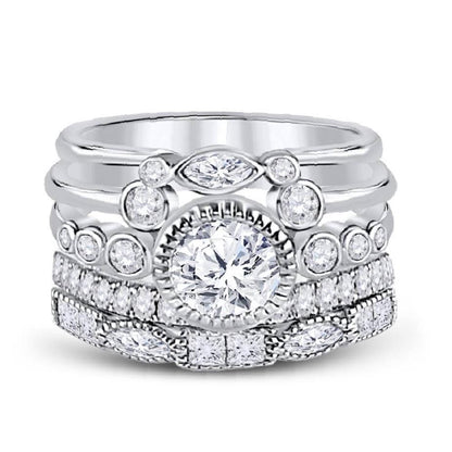 Melina Sterling Silver Stackable Ring Set - Allyanna GiftsRINGS