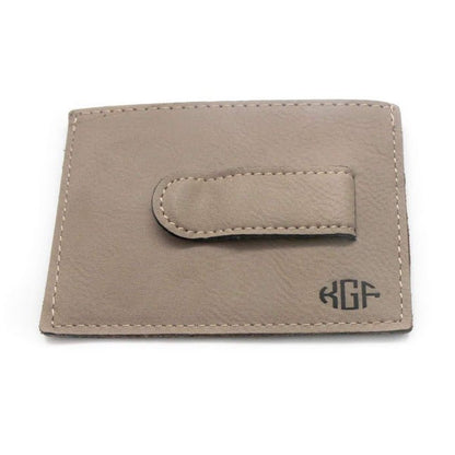 Men's Leather Clip Cardholder - Allyanna GiftsGIFTS