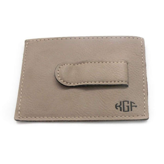 Men's Leather Clip Cardholder - Allyanna GiftsGIFTS