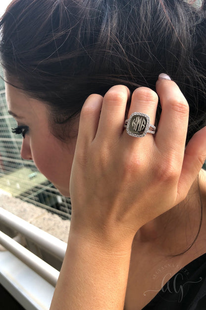 Monique Ring - Allyanna GiftsMONOGRAM + ENGRAVING