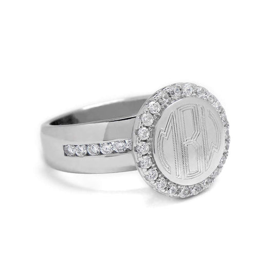 Monogram Angelica Ring - Allyanna GiftsMONOGRAM + ENGRAVING