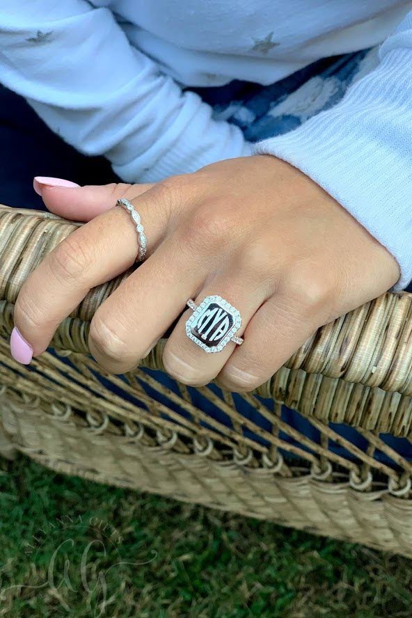 Monogram Avery Ring - Allyanna GiftsMONOGRAM + ENGRAVING