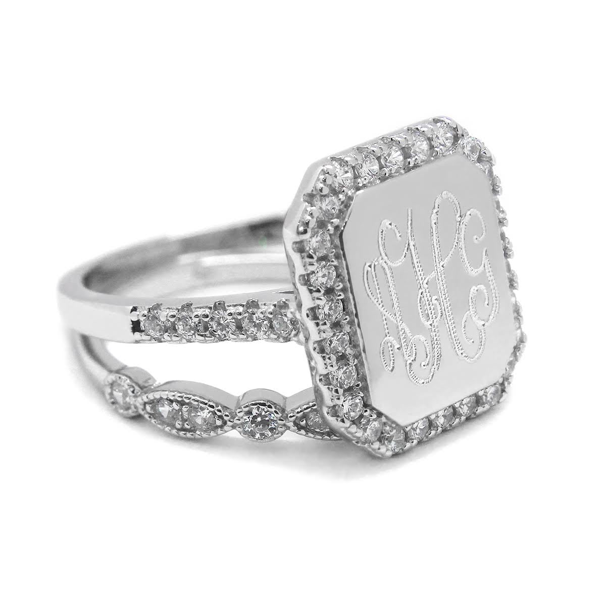 Monogram Avery Ring - Allyanna GiftsMONOGRAM + ENGRAVING