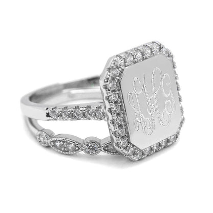 Monogram Avery Ring - Allyanna GiftsMONOGRAM + ENGRAVING
