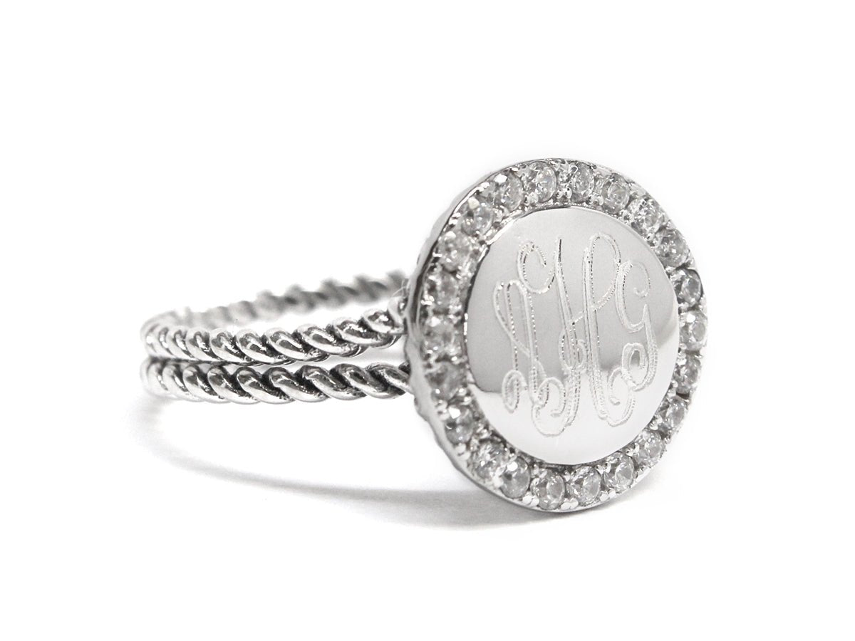Monogrammed Abigail Ring - Allyanna GiftsMONOGRAM + ENGRAVING