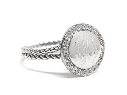 Monogrammed Abigail Ring - Allyanna GiftsMONOGRAM + ENGRAVING