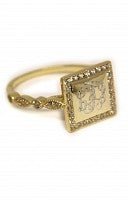 Monogrammed Aisha Ring - Allyanna GiftsMONOGRAM + ENGRAVING