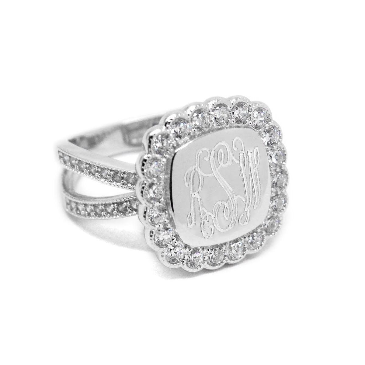 Monogrammed Ashley Ring - Allyanna GiftsMONOGRAM + ENGRAVING