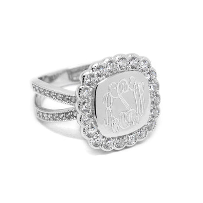 Monogrammed Ashley Ring - Allyanna GiftsMONOGRAM + ENGRAVING