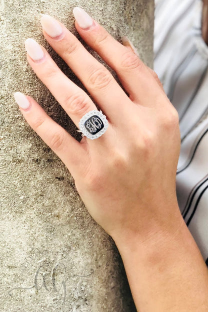 Monogrammed Ashley Ring - Allyanna GiftsMONOGRAM + ENGRAVING