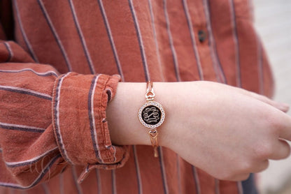 Monogrammed CZ Princess Heart Bracelet - Allyanna GiftsMONOGRAM + ENGRAVING