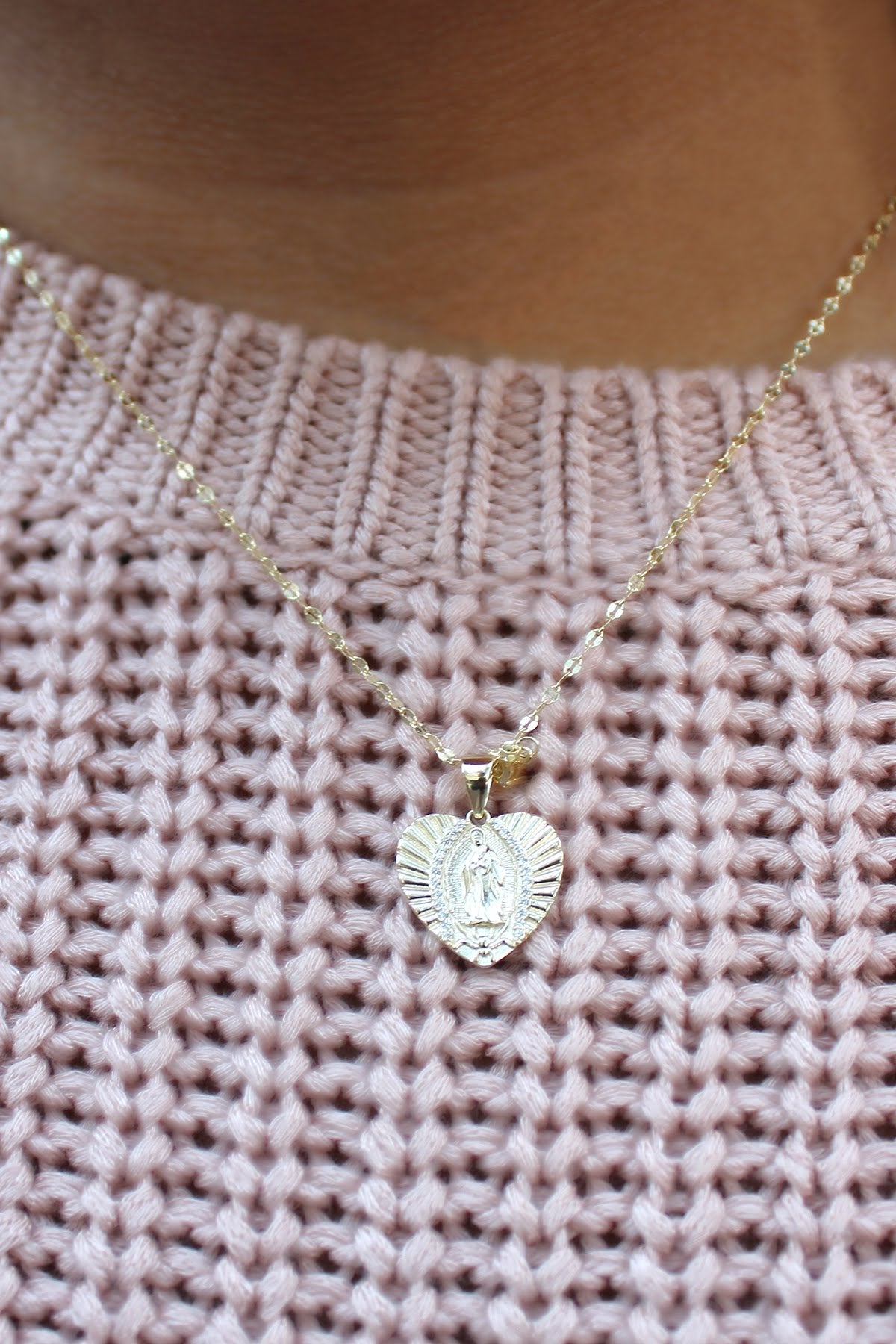Mother Mary Heart Necklace - Allyanna GiftsNECKLACE