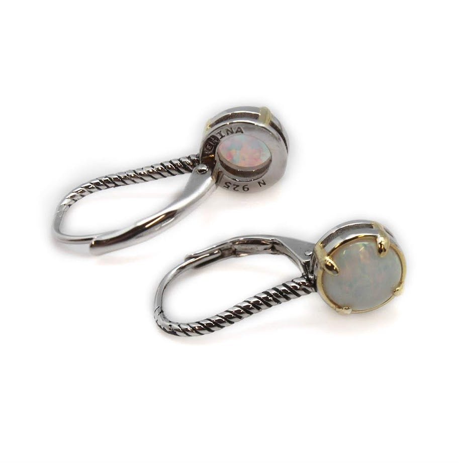 Opal Twist Leverback Earrings - Allyanna GiftsEARRINGS