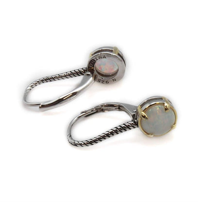 Opal Twist Leverback Earrings - Allyanna GiftsEARRINGS