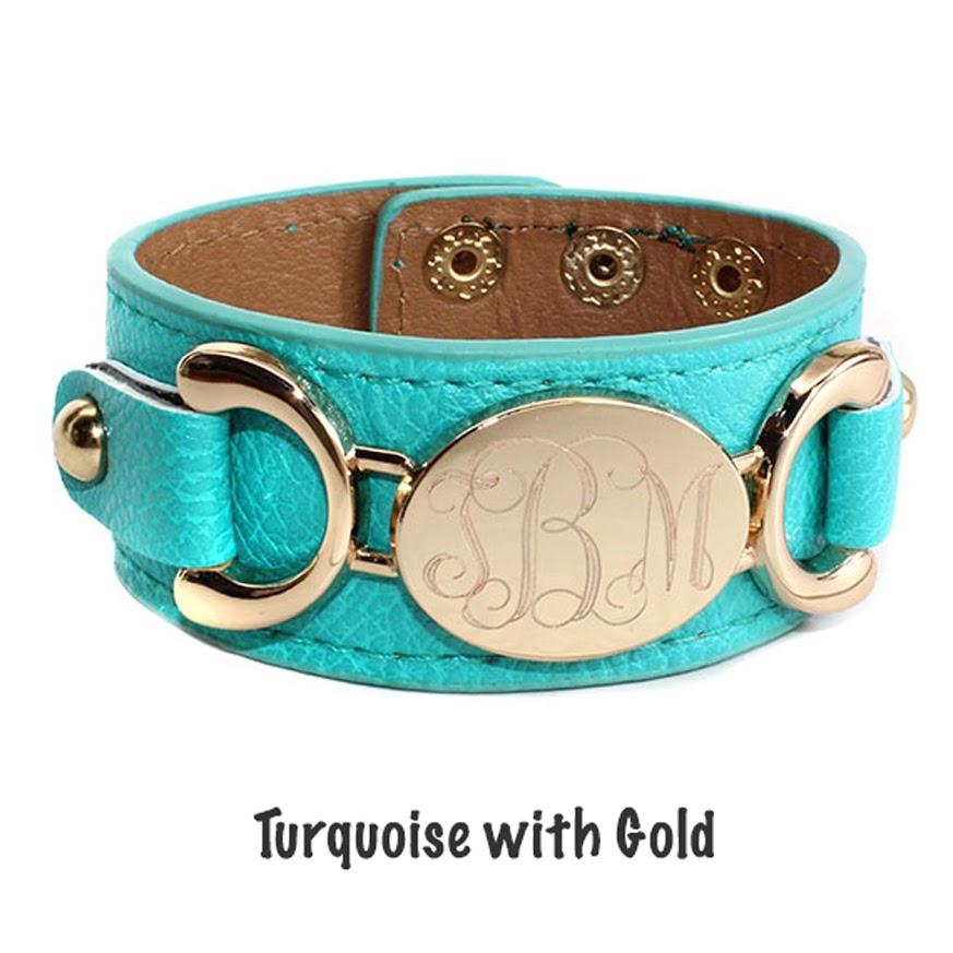 Oval Engraved Leather Cuff Bracelet - Allyanna GiftsBRACELETS