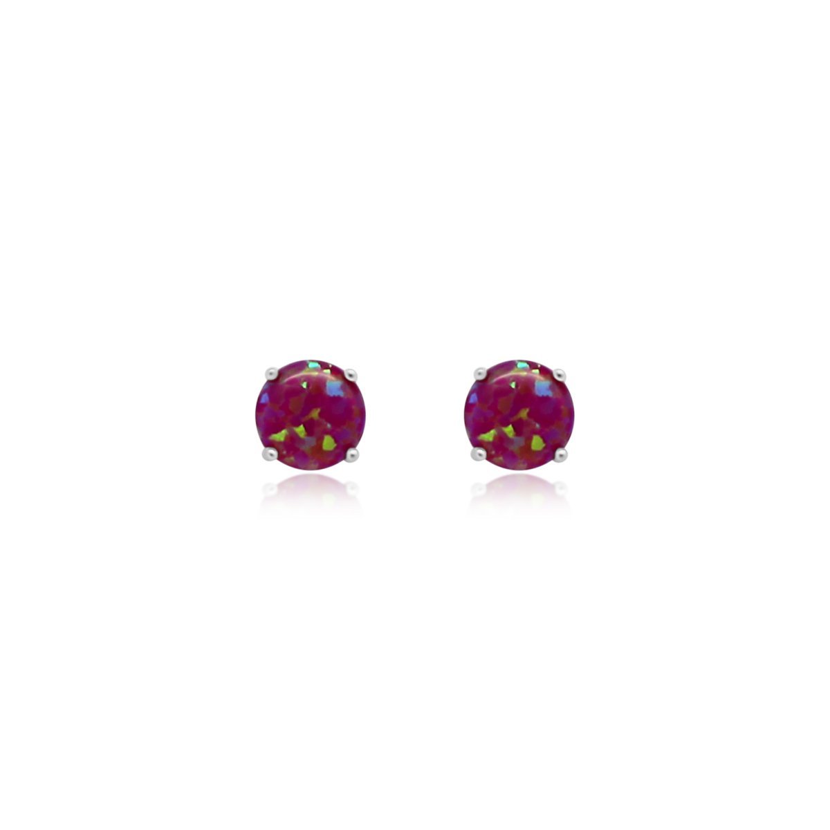 Pink Gemstone Studs - Allyanna Gifts