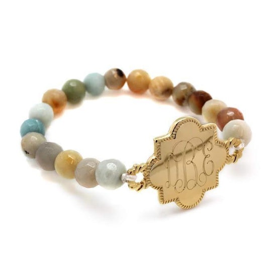 Quatrefoil Stretchy Beaded Bracelet - Allyanna Gifts