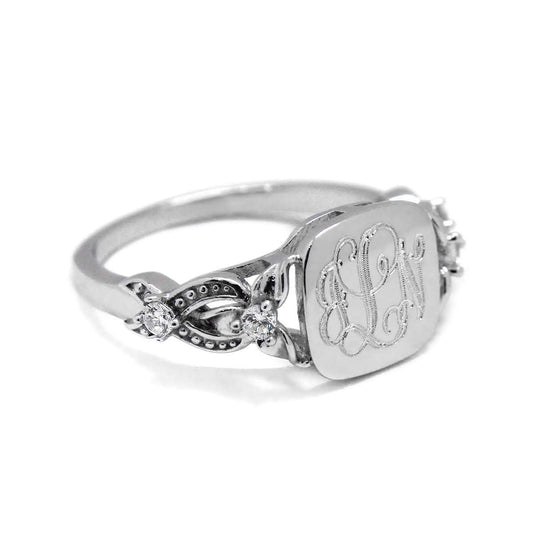 Ribbon Ring - Allyanna GiftsMONOGRAM + ENGRAVING