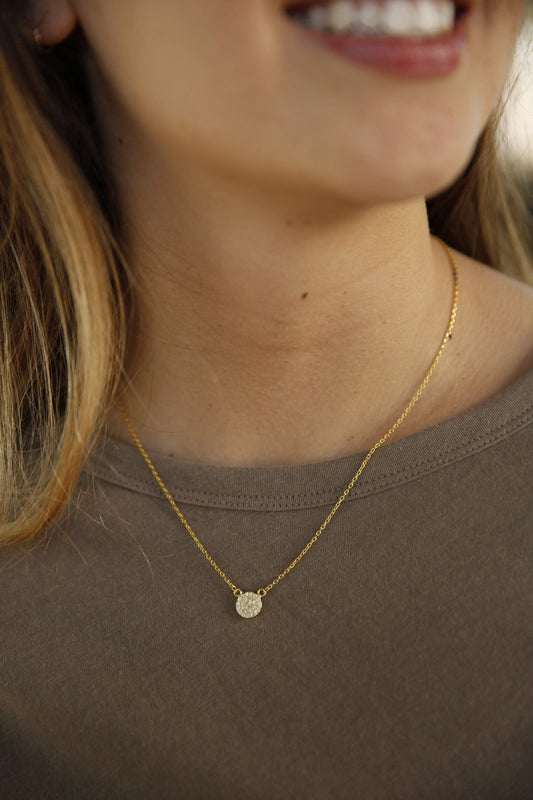 Round CZ Necklace - Allyanna GiftsNECKLACE
