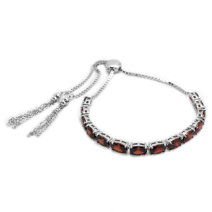 Ruby Red CZ Bolo Bracelet - Allyanna GiftsBRACELETS