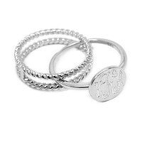 Sabrina Rope Ring - Allyanna GiftsMONOGRAM + ENGRAVING