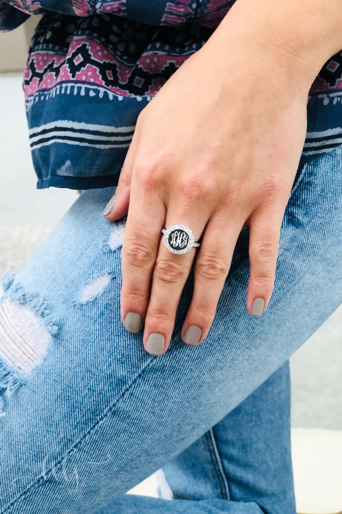 Sage Ring - Allyanna GiftsMONOGRAM + ENGRAVING