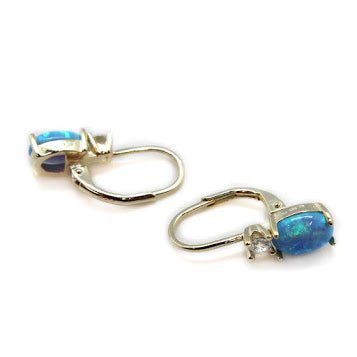Simple Opal Leverback Earrings - Allyanna GiftsEARRINGS