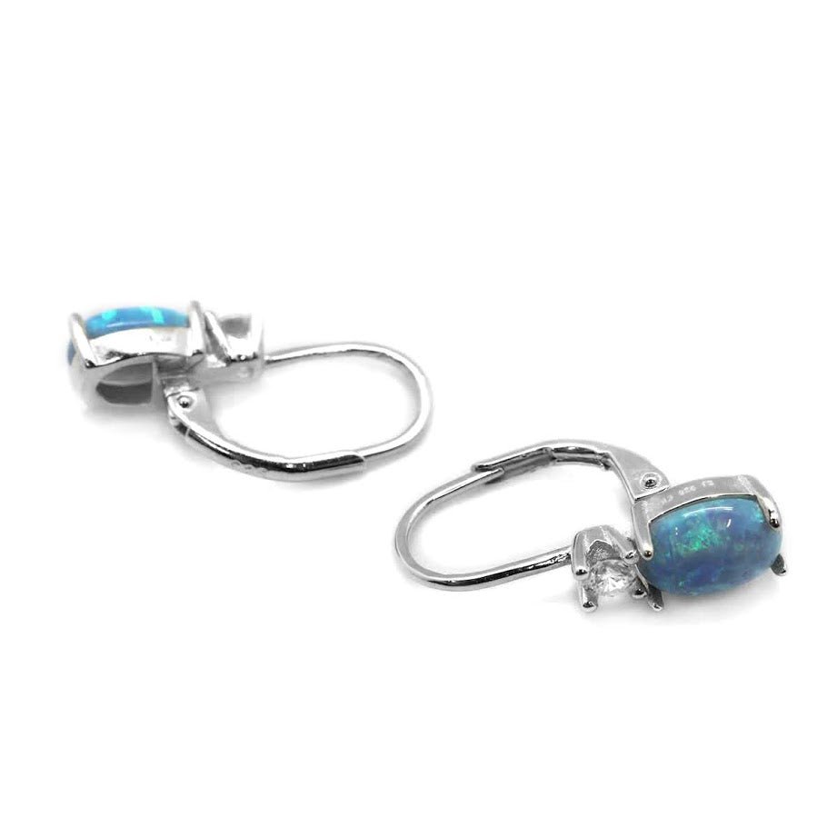 Simple Opal Leverback Earrings - Allyanna GiftsEARRINGS