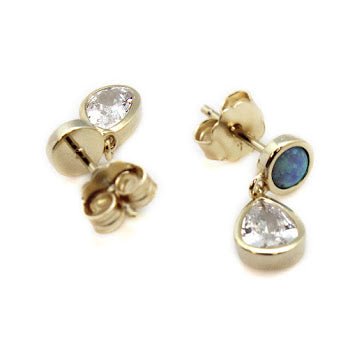 Simple Pear Drop Post Earrings - Allyanna GiftsEARRINGS